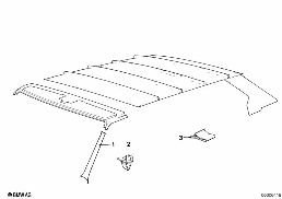 WINDSHIELD FRAME COVER diagram for BMW 6 Series E24 633CSi