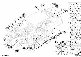 SEALING CAP/PLUG diagram for BMW 3 Series E92 LCI 328xi
