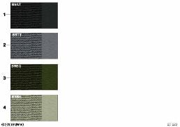 Echantillons de sellerie cuir/tissu diagram for BMW 7 Series E38 735iL