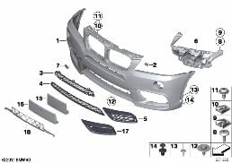 M bekleding voor diagram for BMW X3 F25 28iX
