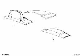 CASING HEADREST REAR diagram for BMW 6 Series E24 633CSi