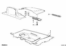REAR WINDOW SHELF diagram for BMW 6 Series E24 633CSi