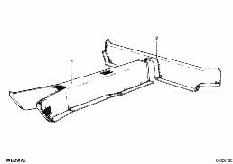 FLOOR COVERING REAR diagram for BMW 7 Series E23 733i