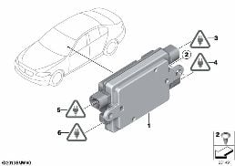 USB HUB diagram for BMW 5 Series F10 550i