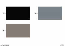Vzorovaná strana barvy interiéru diagram for BMW 1 Series E87 LCI 118i