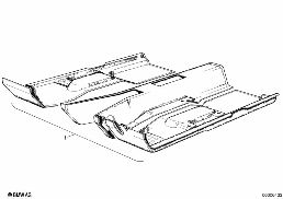 FLOOR TRIM COVER, FRONT diagram for BMW 6 Series E24 633CSi