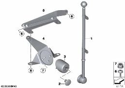 Support diagram for BMW 5 Series F10 LCI 528i