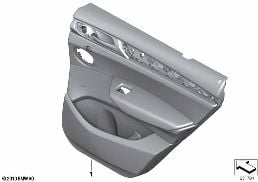 DOOR TRIM, REAR diagram for BMW X4 F26 28iX