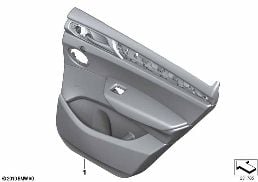 Portierbekleding, achter diagram for BMW X3 F25 28iX