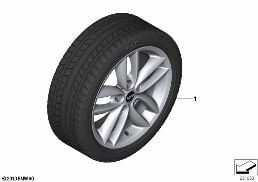 Winterkomplettrad Double Spoke R124-17