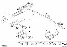 INTERIOR STRIPS, ALUMINUM, GLACIERSILBER diagram for BMW 3 Series E93 335i