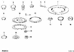 SEALING CAP/PLUG diagram for BMW 6 Series E24 633CSi