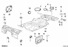 SEALING CAP/PLUG diagram for BMW 7 Series E23 733i