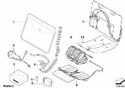 Поясничная опора пер.сид. - активн.сид. diagram for BMW X6 E71 50iX