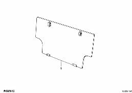TRUNK TRIM PANEL diagram for BMW 7 Series E23 735i