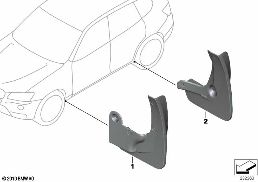 マッドフラップ セット diagram for BMW X3 F25 20dX