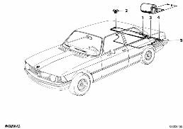 ชั้นวางของกระจกหลัง/แผ่นปูพื้นห้องสัมฯ diagram for BMW 3 Series E21 320