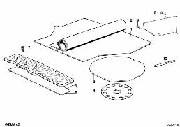 TRUNK TRIM PANEL diagram for BMW 6 Series E24 633CSi