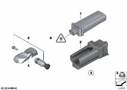 TIRE PRESSURE CONTROL (RDC) - CTRL UNIT diagram for BMW X4 F26 28iX