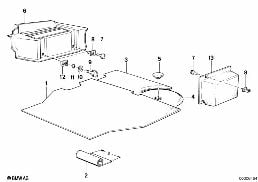 TRUNK TRIM PANEL diagram for BMW 5 Series E28 M535i