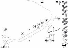 BRAKE PIPE REAR diagram for BMW Z4 E89 35i
