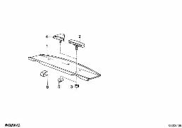 REAR WINDOW SHELF diagram for BMW 7 Series E23 733i