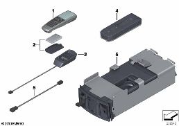 Bluetooth telefon, zadní prostor diagram for BMW Rolls-Royce Phantom RR1 Phantom