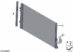 CONDENSER AIR CONDITIONING diagram for BMW X4 F26 28iX