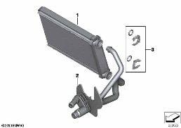 HEATER RADIATOR diagram for BMW X4 F26 28iX