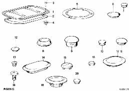 SEALING CAP/PLUG diagram for BMW 3 Series E30 325i