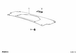 Obudowa pokrywy bagażnika diagram for BMW 3 Series E30 325ix