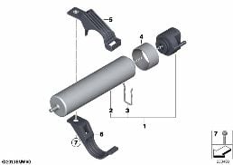フューエル フィルター ヒーター付き diagram for BMW X3 F25 20dX