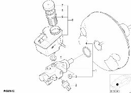 BRAKE MASTER CYLINDER DSC diagram for BMW Z3 E36 M