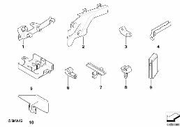 CABLE HOLDER/COVERING diagram for BMW 7 Series E38 740i