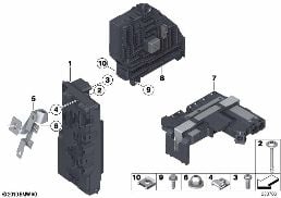 POWER DISTRIBUTION BOX diagram for BMW X3 F25 28iX