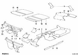 SOUND INSULATION diagram for BMW 7 Series E23 728