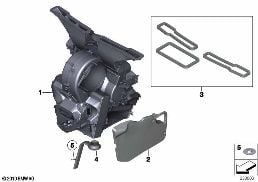 Τμήματα κελύφους σύστ.θέρμανσ./κλιματισ. diagram for BMW MINI R56 One