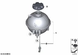 リザーバー diagram for BMW X3 F25 20dX