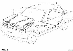 SOUND INSULATION diagram for BMW 3 Series E30 325i