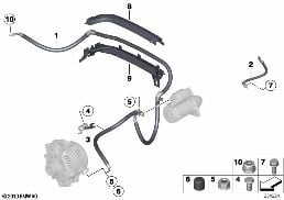 CABLE, STARTER diagram for BMW X3 F25 28iX