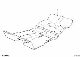 INSUL.MAT-SAFETY MAT FRONT/REAR diagram for BMW 7 Series E23 735i