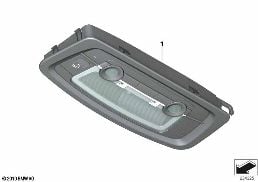 Unité interrupteurs pavillon diagram for BMW 6 Series F12 640i