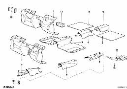 Insonorisation avant diagram for BMW 5 Series E12 520