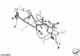 WIRING HARNESS, INSTRUMENT PANEL diagram for BMW X3 F25 28iX