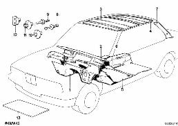 SOUND INSULATION diagram for BMW 3 Series E30 325i
