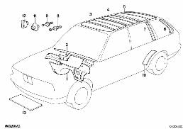 Geluidsisolatie diagram for BMW 3 Series E30 324td