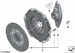 CLUTCH diagram for BMW 4 Series F32 428iX