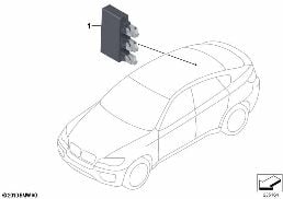 CONTROL UNIT (PDC) diagram for BMW X6 E71 35iX