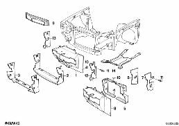 Kanał powietrza diagram for BMW 3 Series E30 325ix