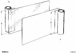 COVER MATERIAL, RUNNING METER diagram for BMW 3 Series E30 325i